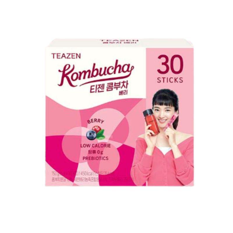 TEAZEN Berry Kombucha Korean Sparkling Berry Tea Drink 30 Sticks 1box(30ea)