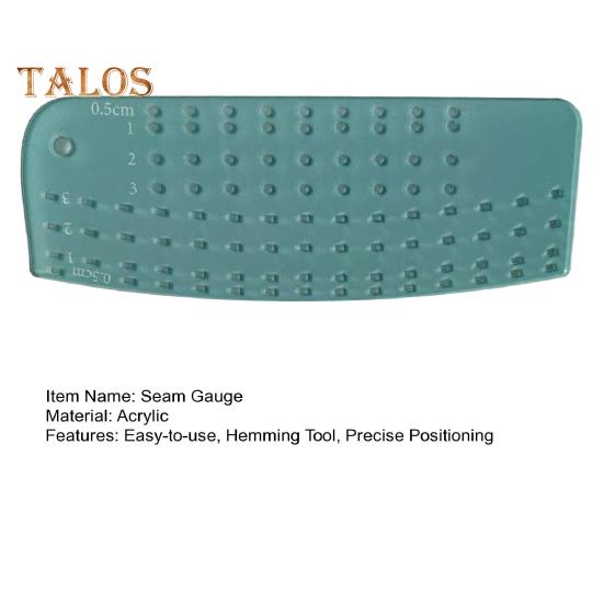 Seam Allowance Ruler Perforated Seam Gauge for Sewing Machine Hemming Quilting Ruler with 1/4" 5/8" 1" Marking Points Seam Guide for Precise