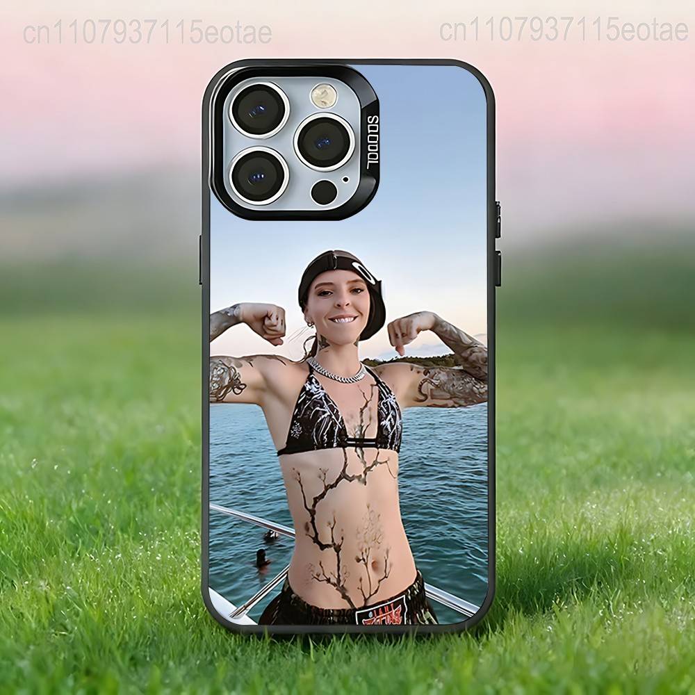 Y-Young Miko SINGER Phone Case For iPhone 17,16,15,14,13,12,11,Pro,XS,Max,Plus,Mini,SE4,E Black Matte Shockproof Cover