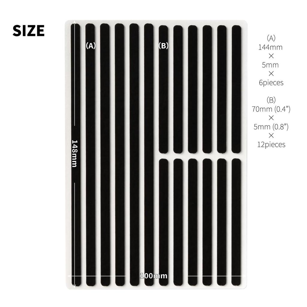 GRIPLUS and Strong Stickers Slim Postcard Size Ultra-thin Anti-Slip (2, White)