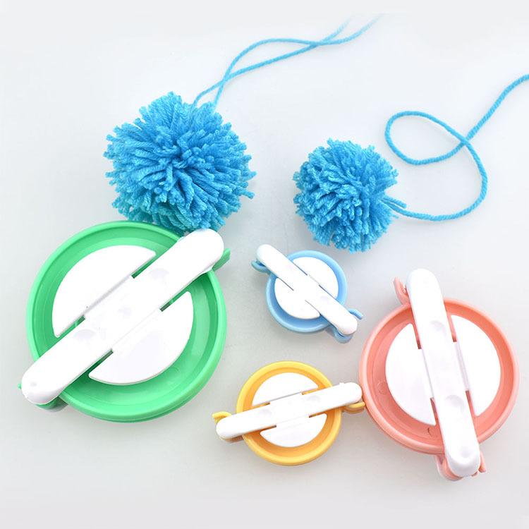 1Set DIY Handmade Wool Yarn Ball Weaving Making Tool, Manual Knitting Ball Maker Tool Kit, suitable for Crochet Round Yarn Balls