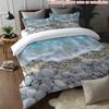 Comforter Coastal Beach Pattern 3D Printed Summer Beach Hawaiian Tropical Style Soft Comfortable Bedding