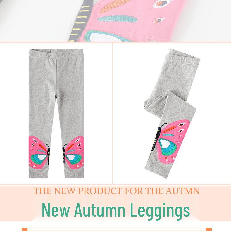 2025 EU/US Girl's Autumn Leggings & Outerwear Pants: Trendy Children's Clothing