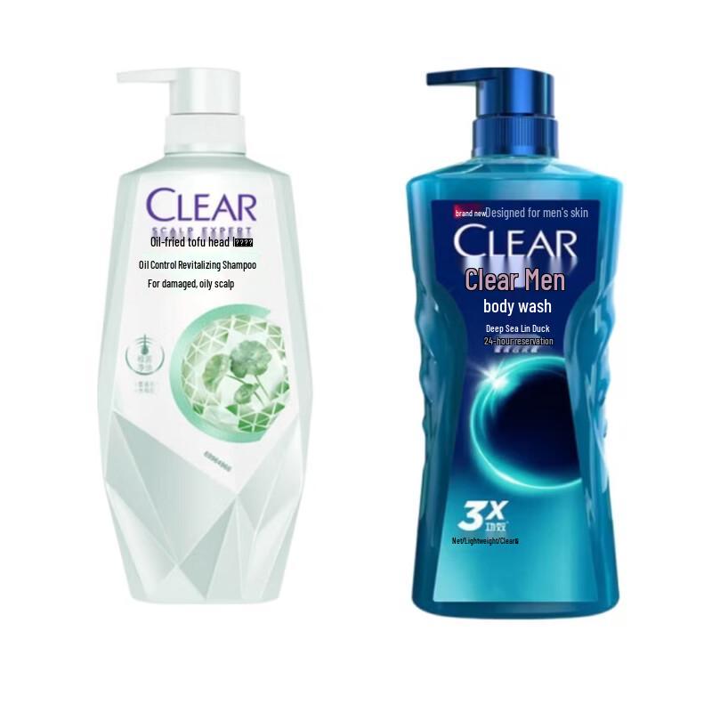 Clear Oil Control & Revitalizing Hair & Body Set