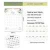 2027 Kreativer Englischer Wandkalender: Planen, Einchecken, Notiz & Anpassbar