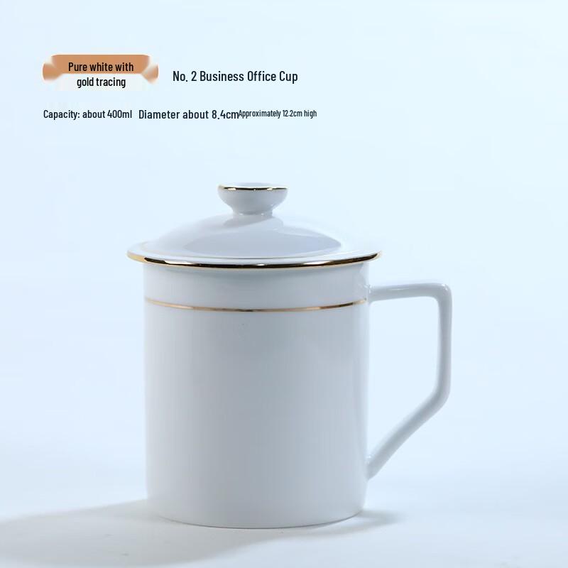 Jingdezhen Ceramic Office Tea Cup with Lid