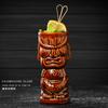 Tiki Mug Ceramic Cocktail Glass Tropical Hawaiian Bar Decor Drinkware Mixed Wine Cup Marine Skull Doll Statue Smoothie Beer Mug