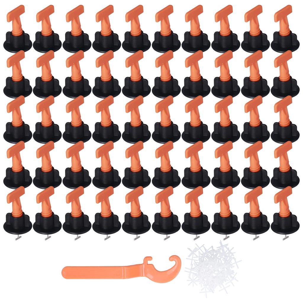 151PCS Tile Leveler Spacer Floor Tile Leveling System Reusable Wall Leveling System with Wrench