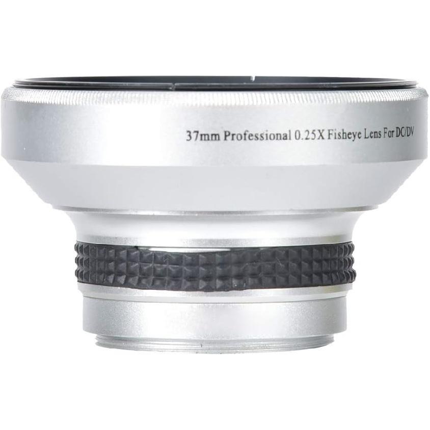 

37mm 0.25X Super Fisheye Lens Additional Lens, Fish Eye Lens Phone, Silver Strong Applicability, for Macro Closeup Shooting, for 37mm Caliber Camera
