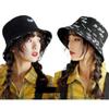 Embroidered English Letters Double-sided Fisherman Hat Universal Summer Thin Sun Protection Hats Fashion Trendy Sun Hat