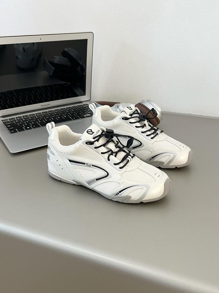4.0 Rennschuhe Damen 2025 Sommer Neue Mode Vielseitig Deutsche Trainingsschuhe Leder Mesh Atmungsaktiv Runaway Sneakers