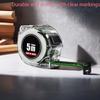 10M Black Fluorescent Tape Measure High Precision Steel Metric Tape Retractable Ruler Wear-resistant and Drop-proof Tape Measure