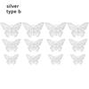 Ornament Home Decoration Gold Silver Rose Gold 3D Hollow Butterfly Wall Stickers Mariposas Decals
