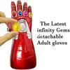 Iron Glove with Light Gem Stone Infinity Gauntlet Infinity Wars Ironm-an Halloween Cosplay Cos Toy for Kids Man Birthday Gift