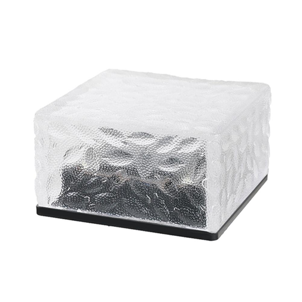 Solar Ice Cube Light LED Waterproof Ice Brick Lights Garden Outdoor Yard Decor белый