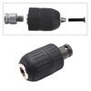 Keyless Drilling Chuck 2-13mm Converter 1/2"-20UNF Thread Quick Change Adapter SDS 1/4" Hex Impact Driver Wrench Drill Bit