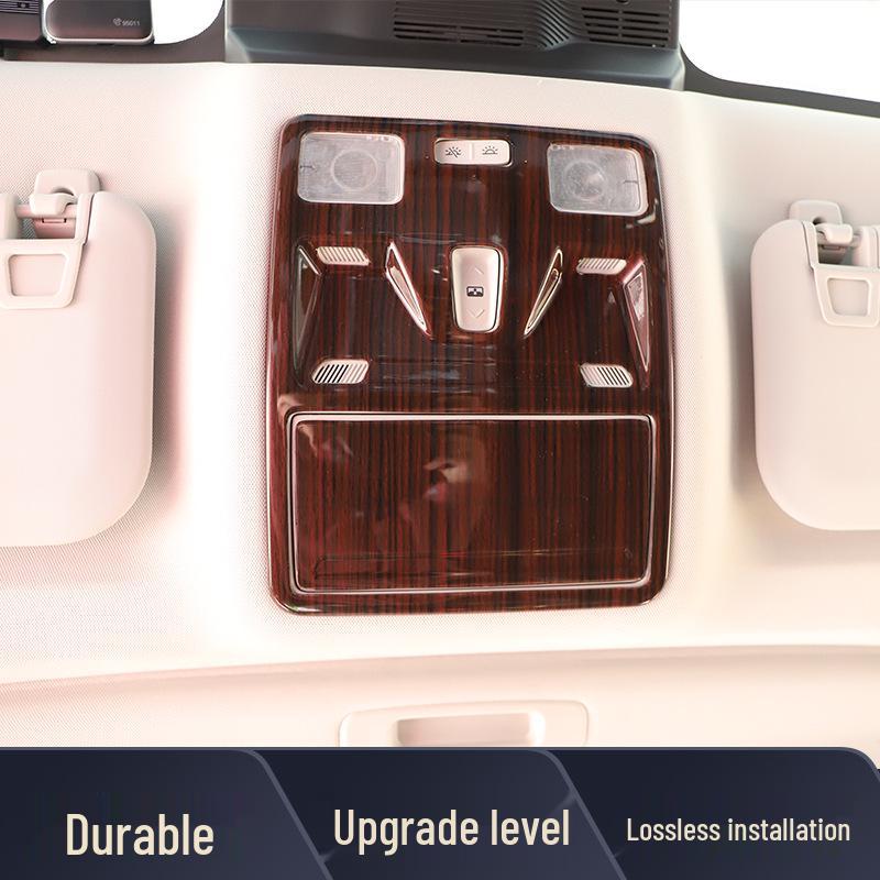 22 Mondeo Carbon Fiber Peach Wood Interior Sticker for Navigation Console & Power Window.