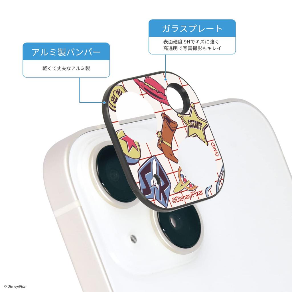 Gourmandise Disney Character Camera Cover for iPhone Toy Story 14/14 Plus, Design, DNG-36TS