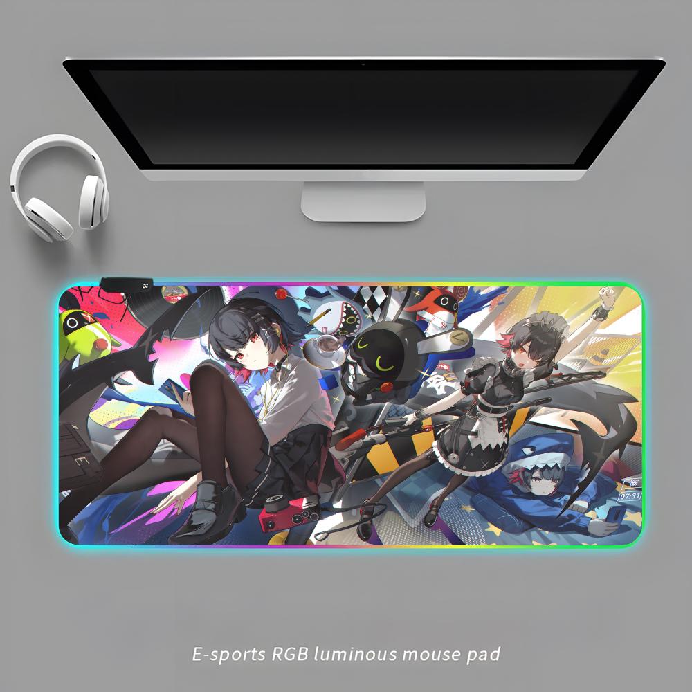 

Ellen Joe Mouse Pad RGB Gaming Mouse Pad Desk Mat HD Gamer Large LED Light XXL MousePads RGB600x300x3mm