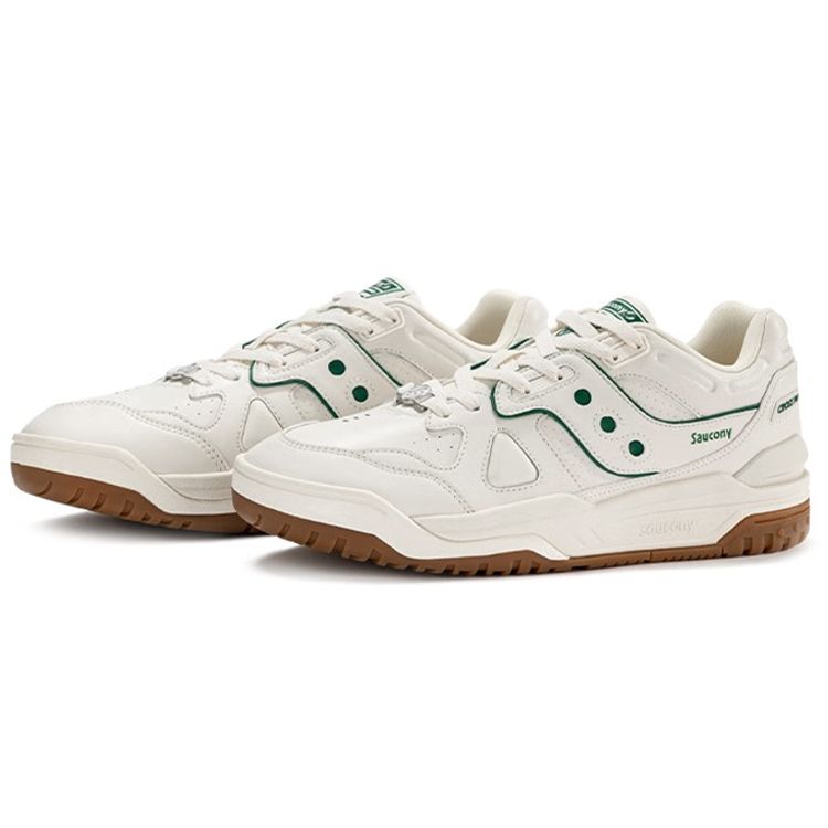 SAUCONY Cross 90 Low-Top Sneakers Unisex Sneakers White Green S79035-16