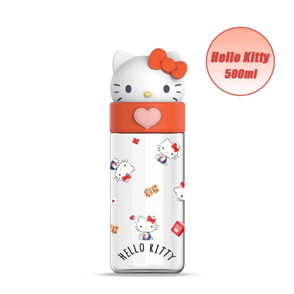 Cute 500Ml Kawaii Dolls Transparent Cup Cartoon Kuromi Cinnamoroll Melody Plastic Water Bottle Gifts For Kids Adults Children's Birthday Gift Holiday