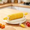 Corn Holder Forks for Grilling Food Grade Stainless Steel Heat Resistant Skewers for Barbecue Fruit Forks Kitchen Tool with Comfortable Handle