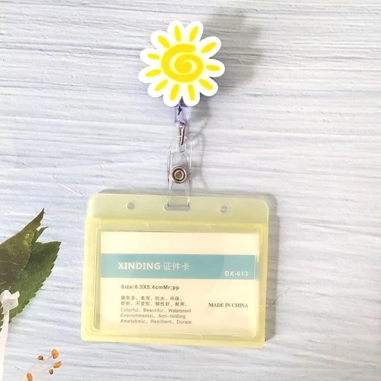 New Nurse Doctor Retractable Badge Reel with Horizontal Style Students ID Business Card Work Card Badge Holder Office Supplies