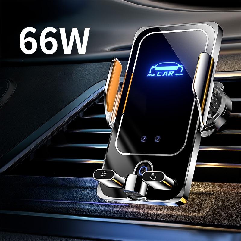 66W Car Wireless Charger Magnetic Auto Car Mount Phone Holder For iPhone 14 13 12 For Samsung Infrared Induction Fast Charging