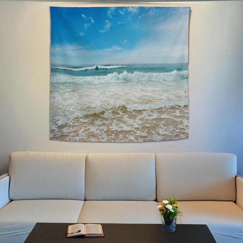 ocean beach tapestry 75x100 чёрный