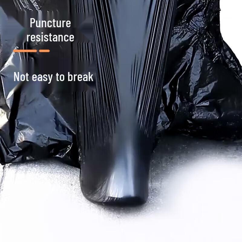 SEE KEAN Heavy-Duty Black Garbage Bags