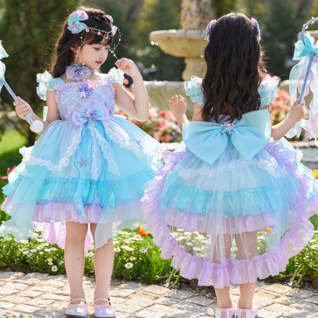 Girls' Summer Dress - Mermaid Princess Lolita Birthday Dress