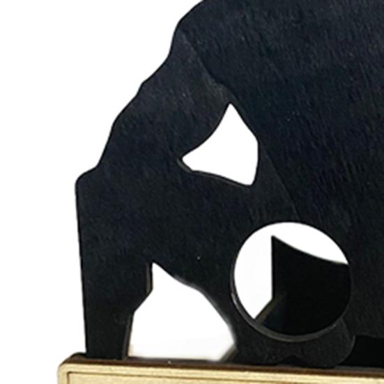 Sittande Man Vinställ Träman Silhuett Ölflaskhållare Organiseringshylla Hem Kök Bar Matbord Skrivbordsdekoration