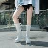 2025 autumn new British style muffin and platform versatile niche long boots popular lace-up thin fashion boots