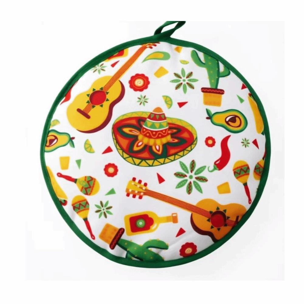 Reusable Tortilla Keeper Round Shape Tortilla Warmer Premium Insulated Bag Home