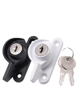 Zinc Alloy Doors And Windows Lock Window Door Lock Sash Jammer Windows Hasp Security Lock With Key