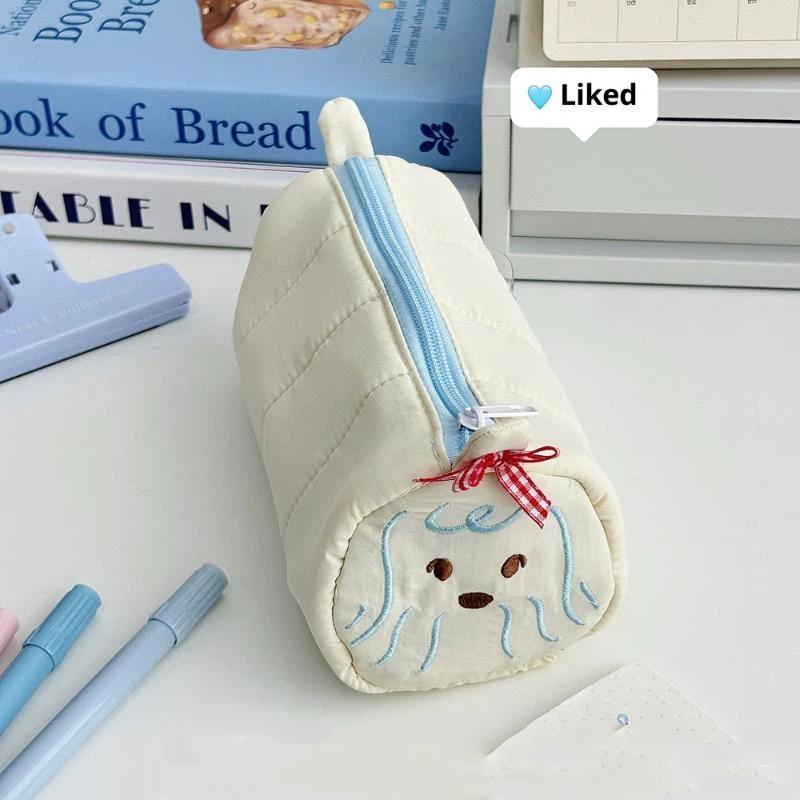 

Cute Pencil Case Pens Pouch Large Capacity Simple Aesthetic Bag Organizer Office School Supplies For Student Stationary