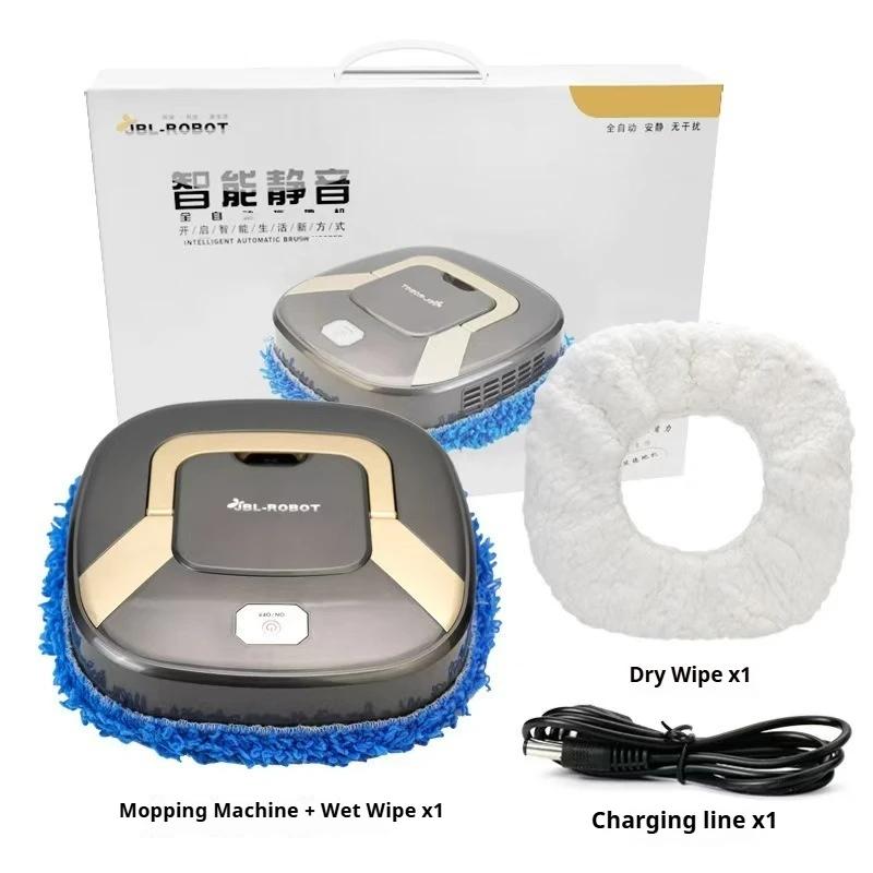 Intelligent silent fully automatic floor mopping robot,wet dry dual-use vacuum cleaner,reusable,mini body,hidden handheld design