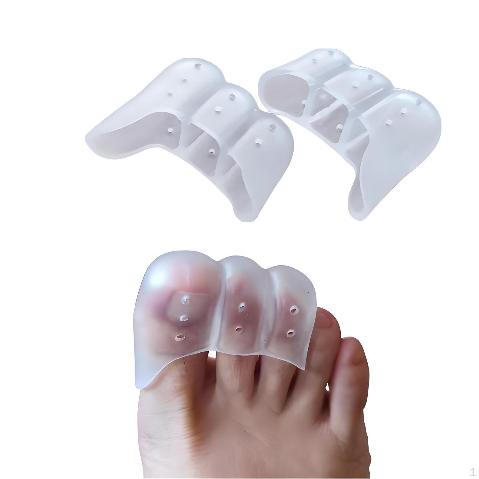 

2 шт. Защита пальцев с тремя отверстиями Пуанты Легко поддерживать Компактные Дышащие рукава