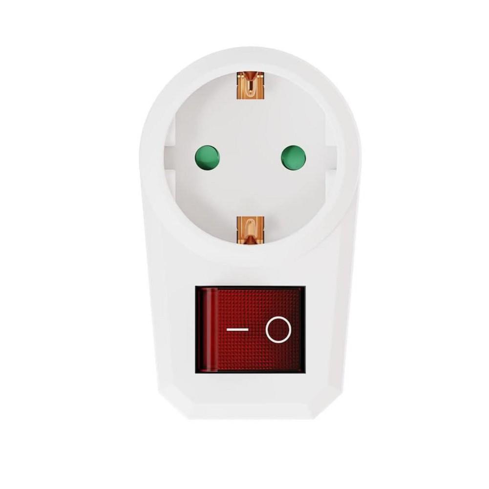 1-to-1 Outlet Conversion EU Power Socket 4.8mm Round Pins