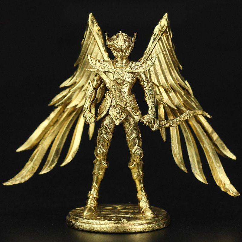 5cm Anime Saint Seiya Figures Metal Brass Zodiac Sign Soldier Model Toys Board Game Chess Pieces Ornaments Christmas Gift