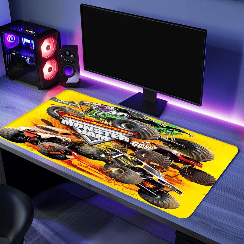 Monster Jam Mouse Pad - Non-Slip Rubber Base, Smooth Surface for Work,Gaming,Office,And Home Use, Desk Mouse Pad