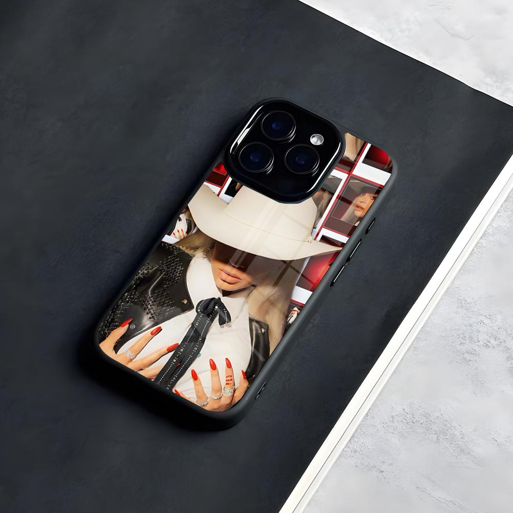 

Beyonces Renaissance Singer Phone Case For IPhone 17 Pro Max 16 15 14 13 11 Pro Max Plus Glass Phone Case iPhone 12 Pro Max