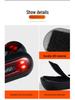 Rechargeable Waterproof LED Helmet Light for Motorcycling and Cycling - Night Strobe Taillight