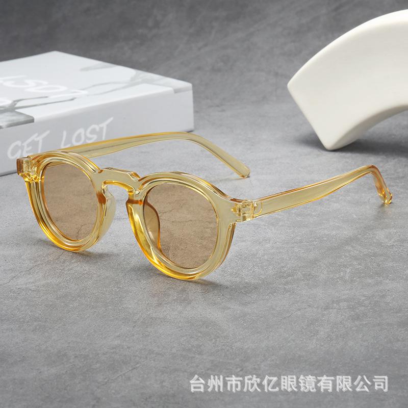 Vintage Small Frame Round Sunglasses Women Men Luxury Brand Designer Popular Punk Shades Hip Hop Sun Glasses UV400