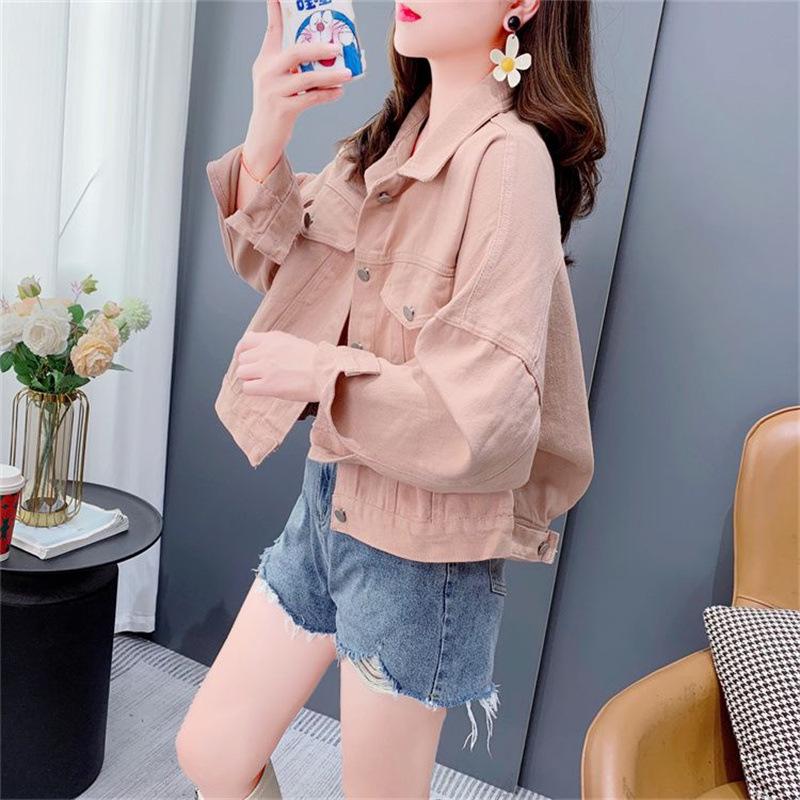 2025 Spring/Summer Retro Hong Kong-Style Women's Chic Loose Denim Jacket