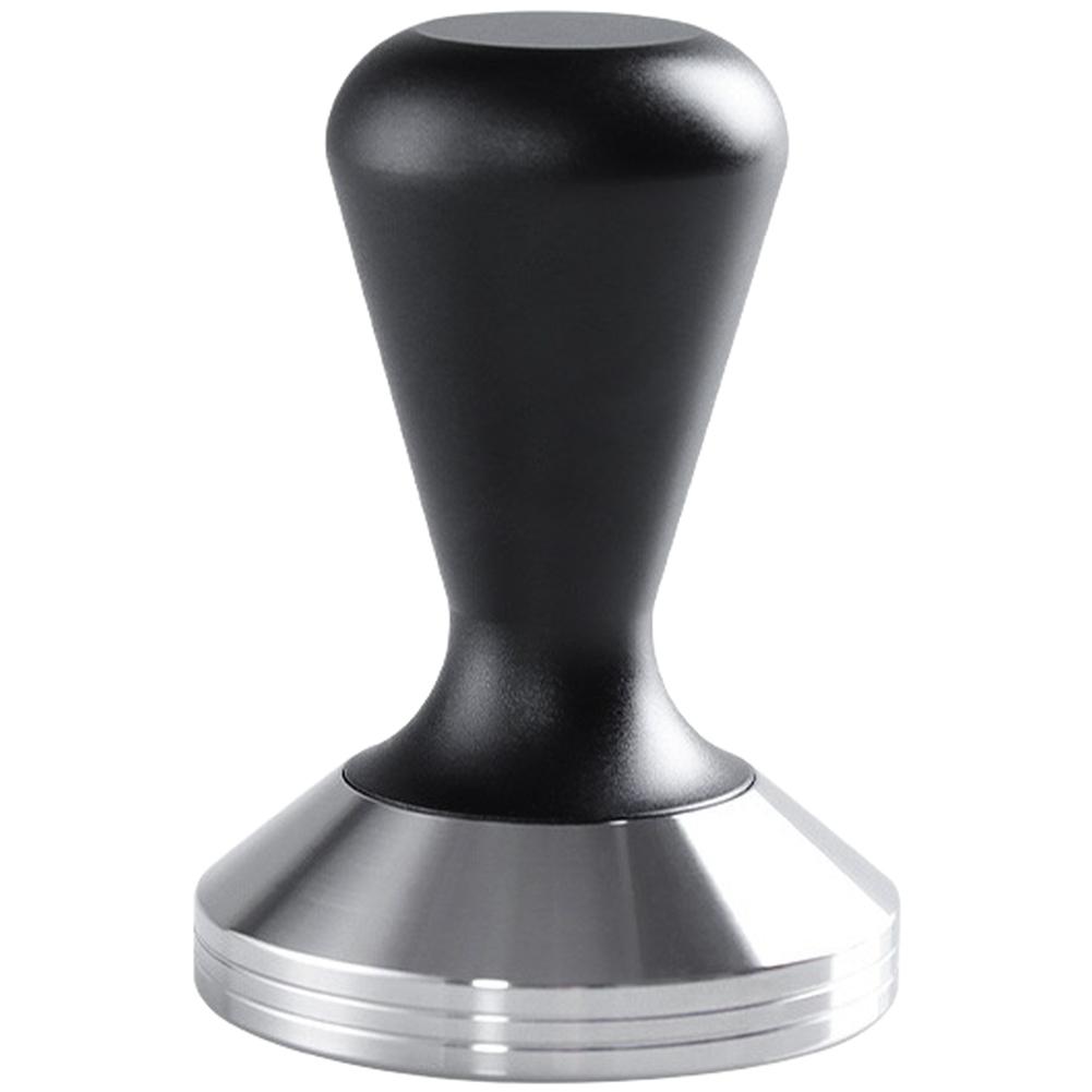 Professional coffee tamper with resistant 304 stainless steel base and non slip frosted alloy handle 51mm 53mm 58mm