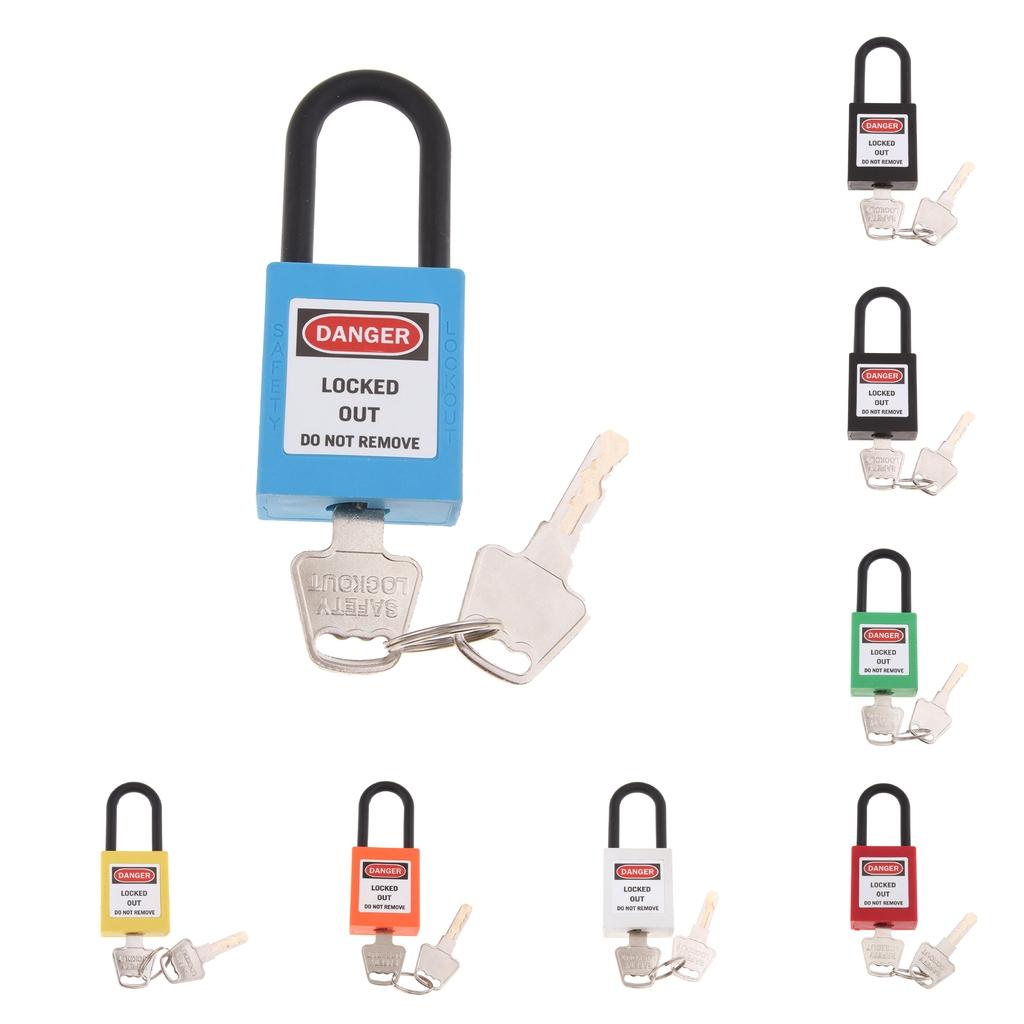 Lockout Tagout Safety Padlock Waterproof Reinforced PVC Keyed Padlock for Workplace Security