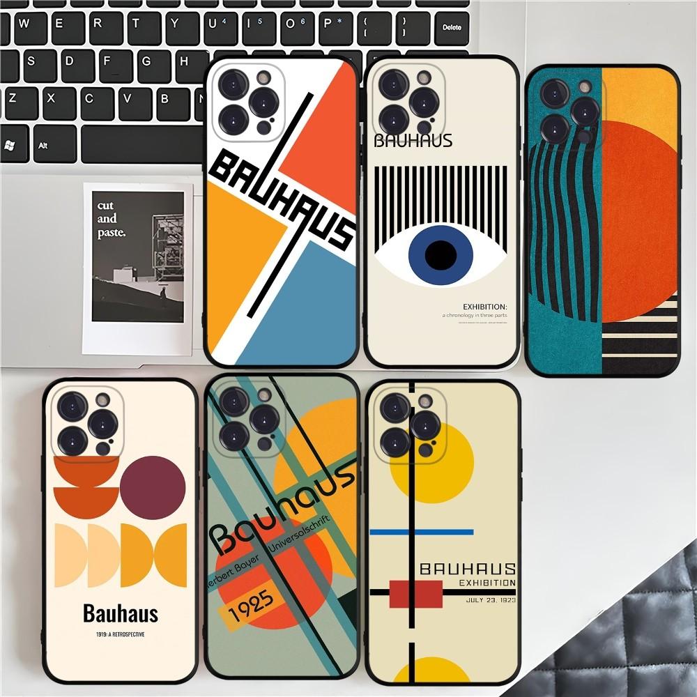 Geometric Bauhaus Art Phone Case for iPhone 15 8 7 6 6S Plus X SE 2020 XR XS 14 11 12 13 Mini Pro Max Mobile Case