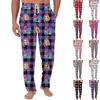 Men's Casual Home DIY Custom Pajamas Pocket Drawstring Design Casual Trousers