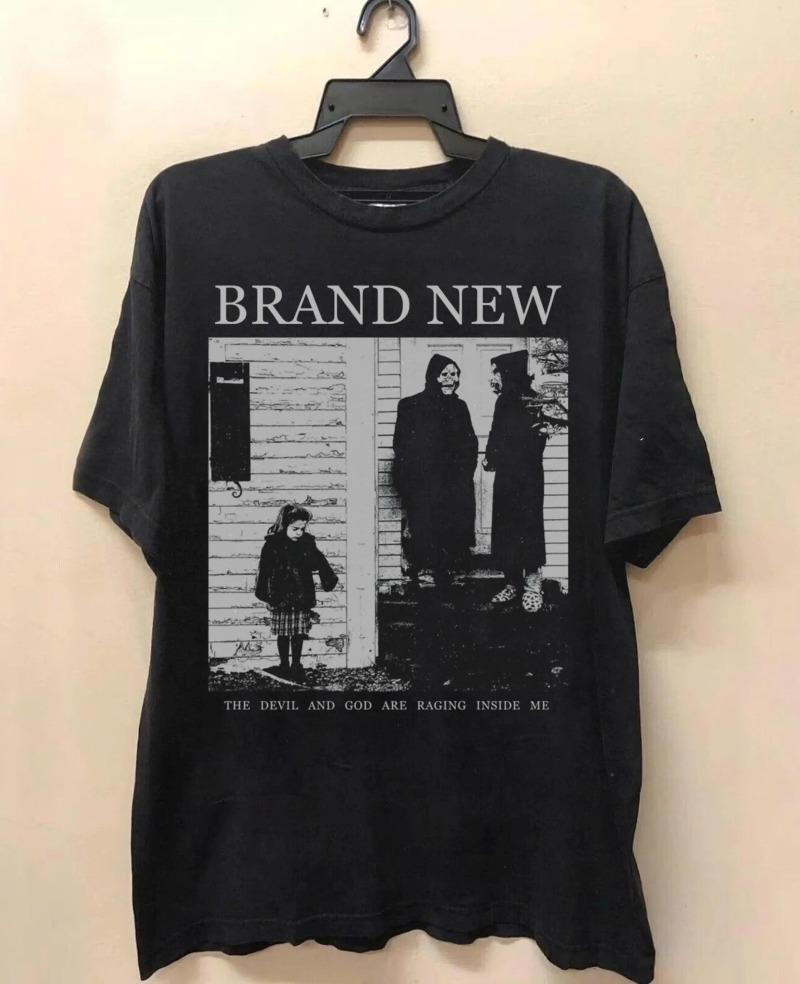 

Brand New Band The Devil and God Are Raging Inside Me Vintage TShirt Brand New Science Fiction Alternative Indie Rock 90s Tee 4XL